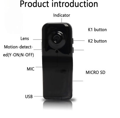 Video rilevazione di moto di 960P di mini DV HD della macchina fotografica sostegno portatile di USB
