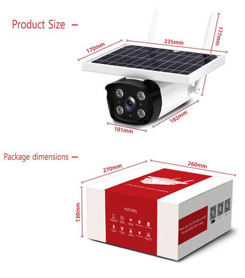 Macchina fotografica alimentata solare di Wifi della pallottola domestica senza fili dei sistemi di sorveglianza di HD 1080p IP65
